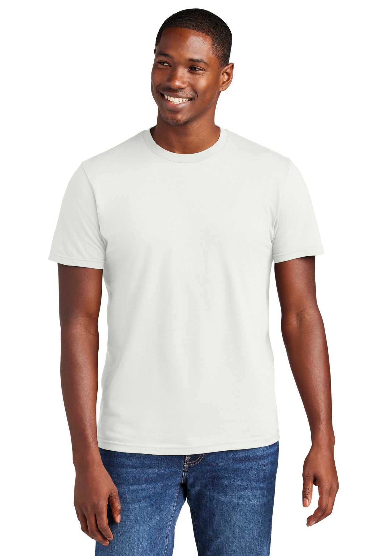 Front View of WhiteSmoke District Very Important Tee . DT6000