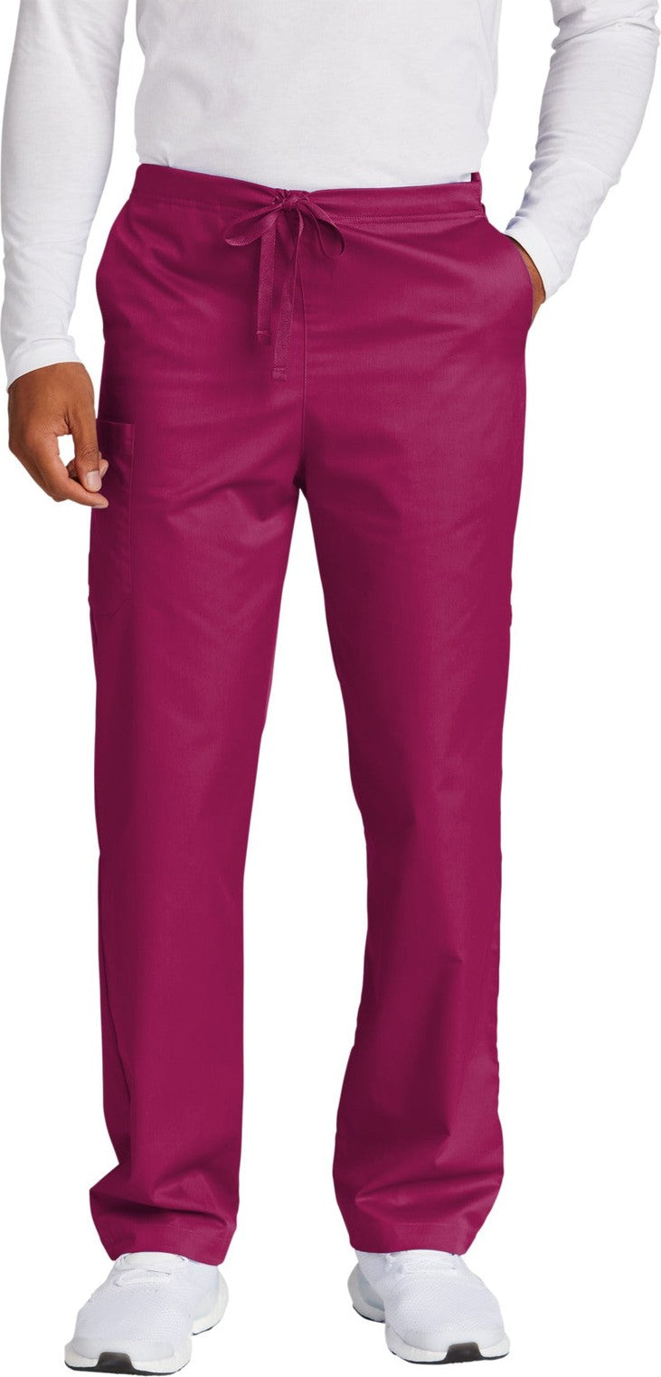 Front View of Wine Wink Unisex Tall WorkFlex Cargo Pant WW3150T