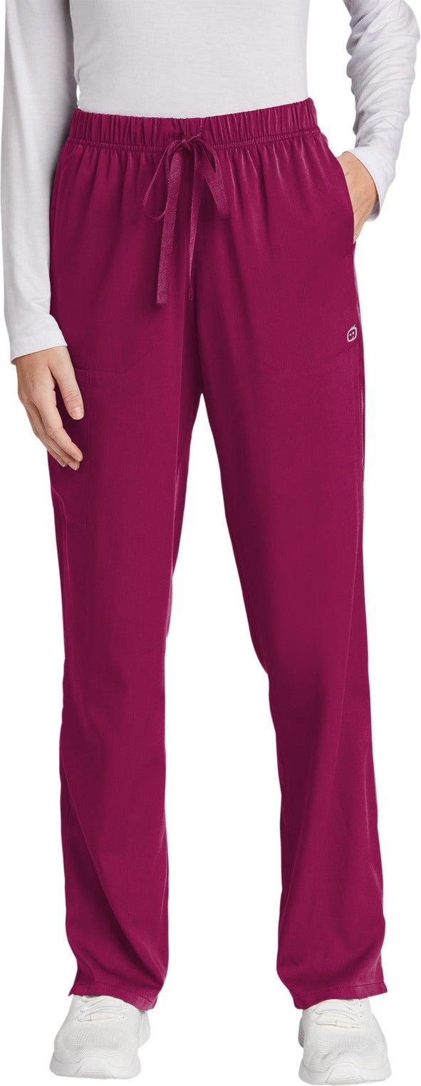 Front View of Wine Wink Women's Premiere Flex Cargo Pant WW4158