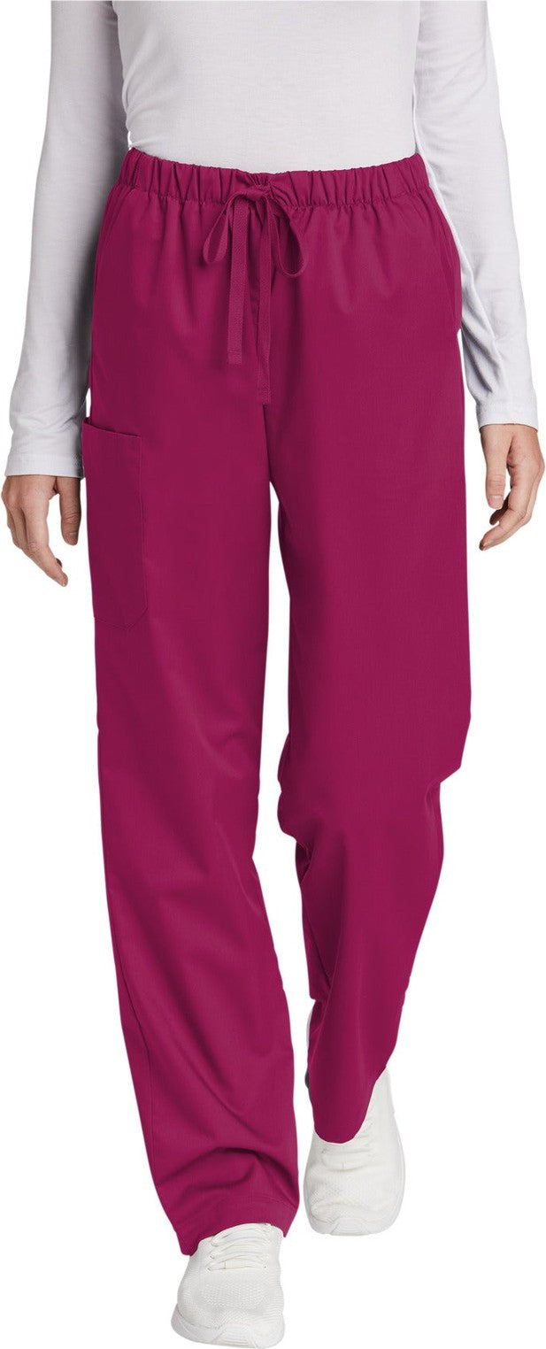 Front View of Wine Wink Women's WorkFlex Cargo Pant WW4550