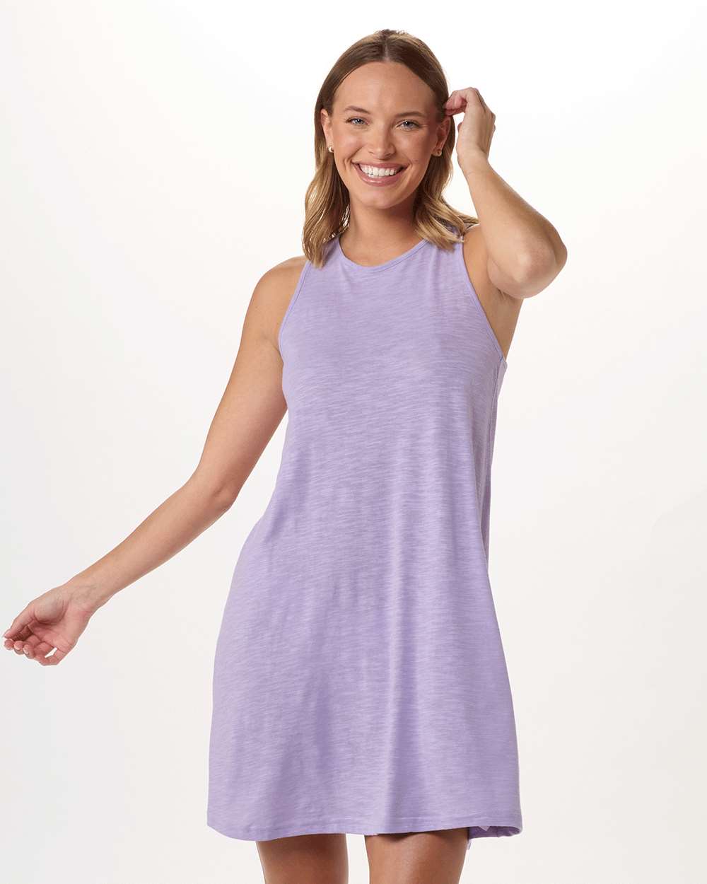 Front View of Wisteria Women's Coastal Cover Up - BW4101