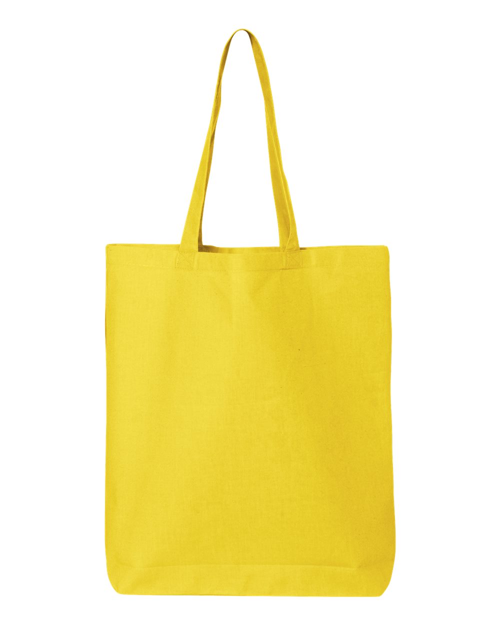 Front View of Yellow 12L Economical Tote - QTBG