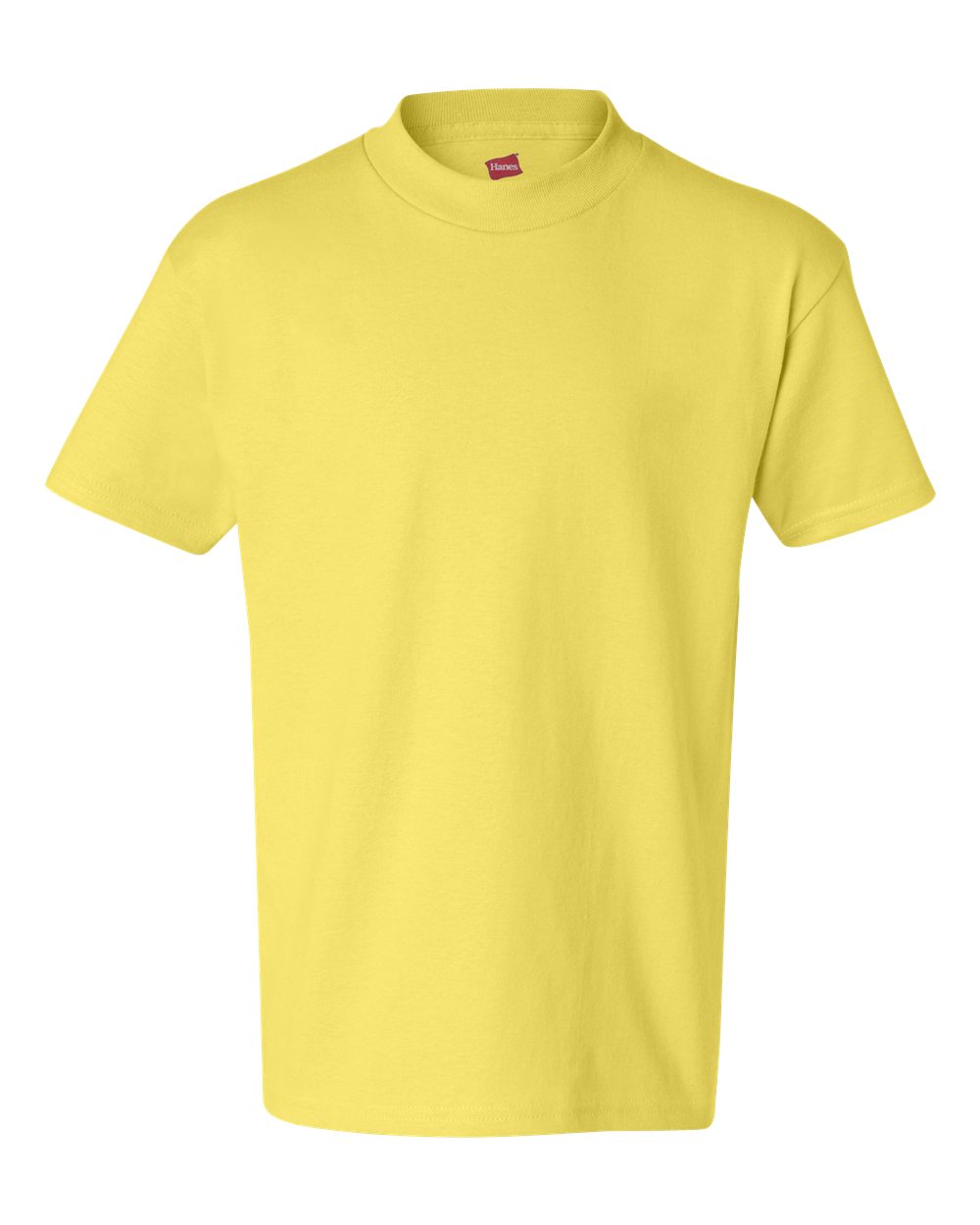 Front View of Yellow Authentic Youth T-Shirt - 5450