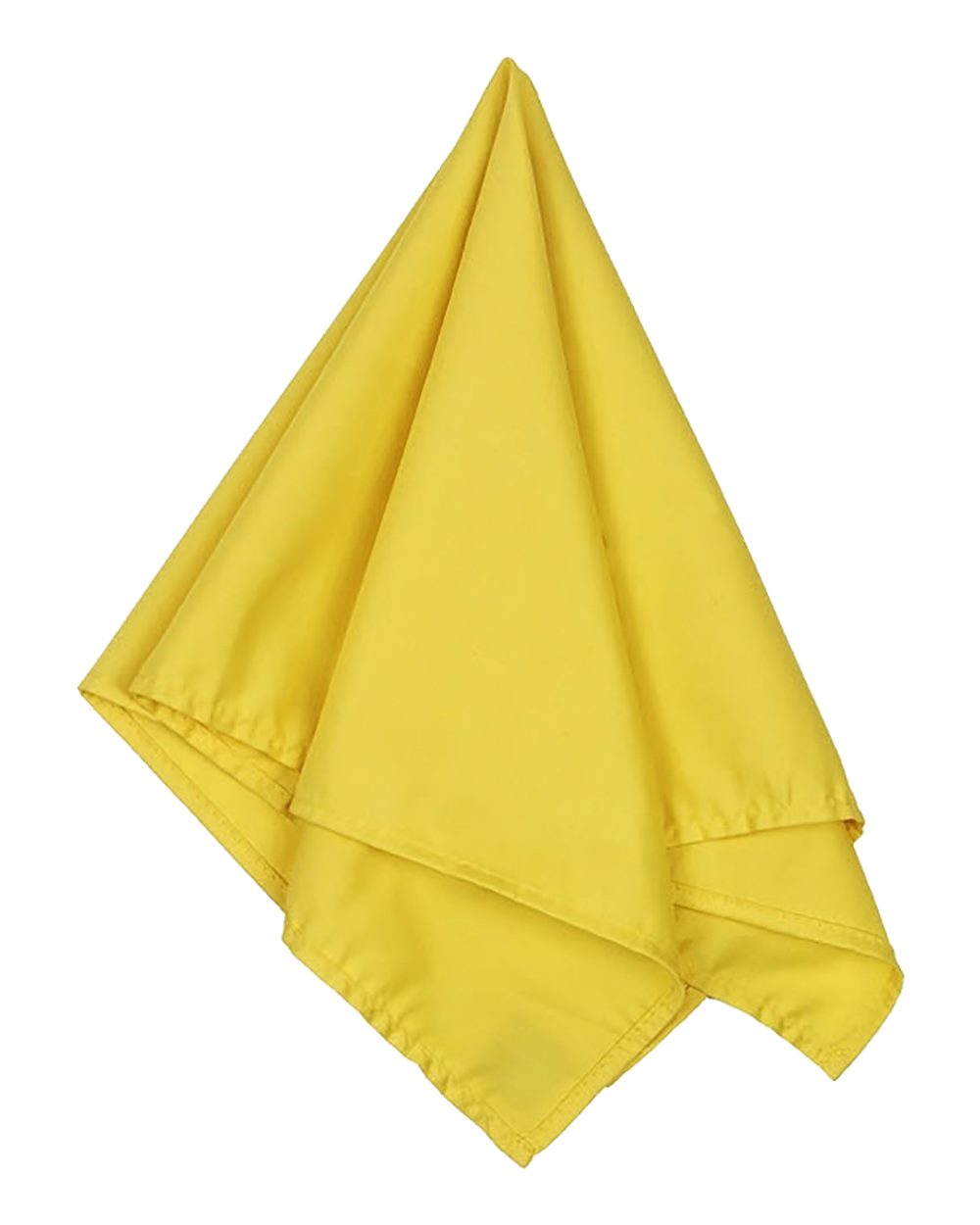 Front View of Yellow Bandana - BA001 plain
