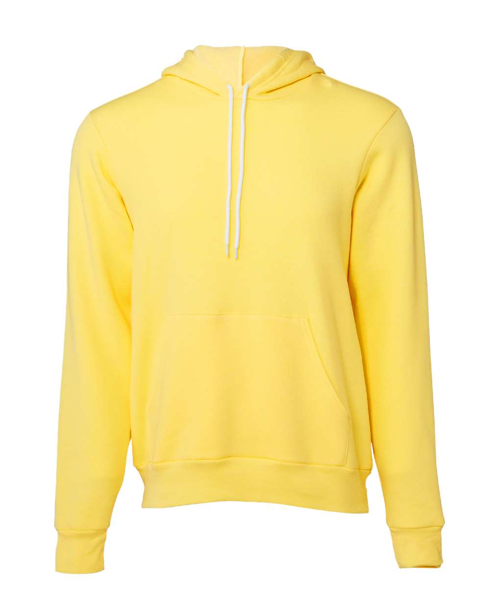 Front View of Yellow Sponge Fleece Hoodie - 3719