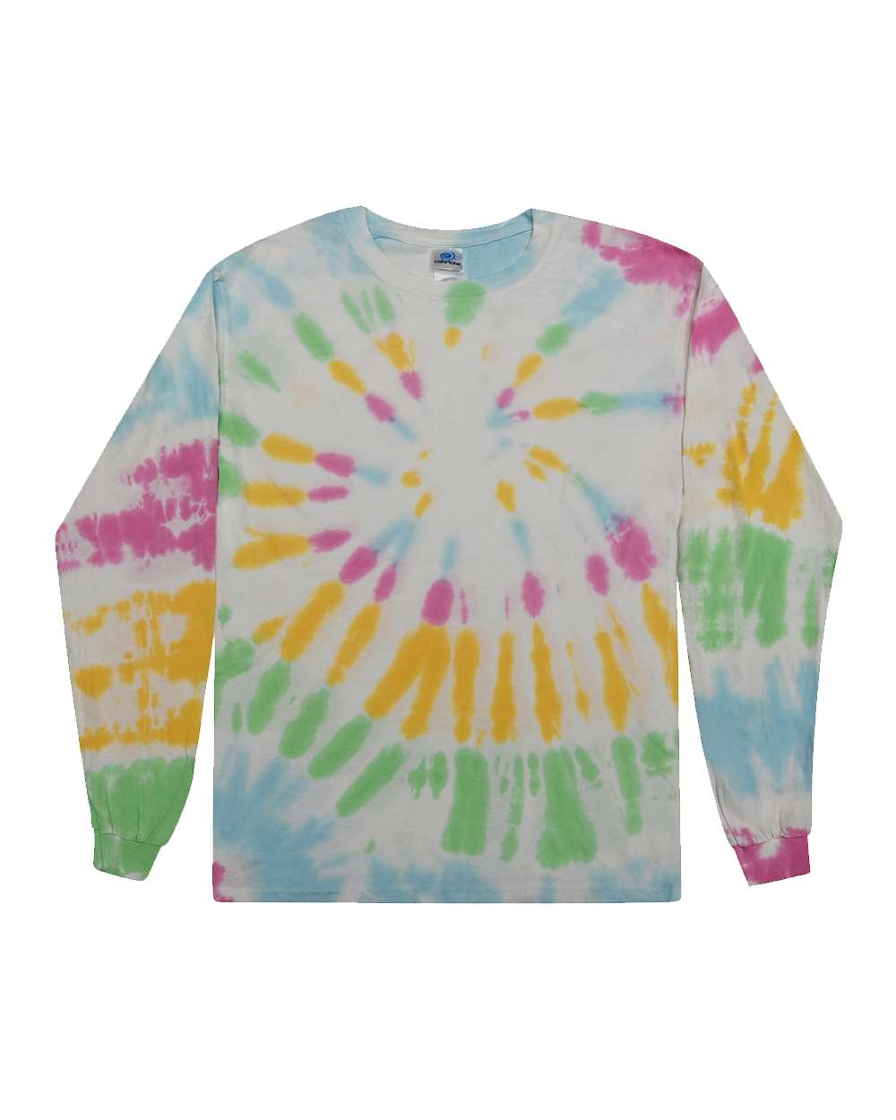 Front View of Yosemite Tie-Dyed Long Sleeve T-Shirt - 2000