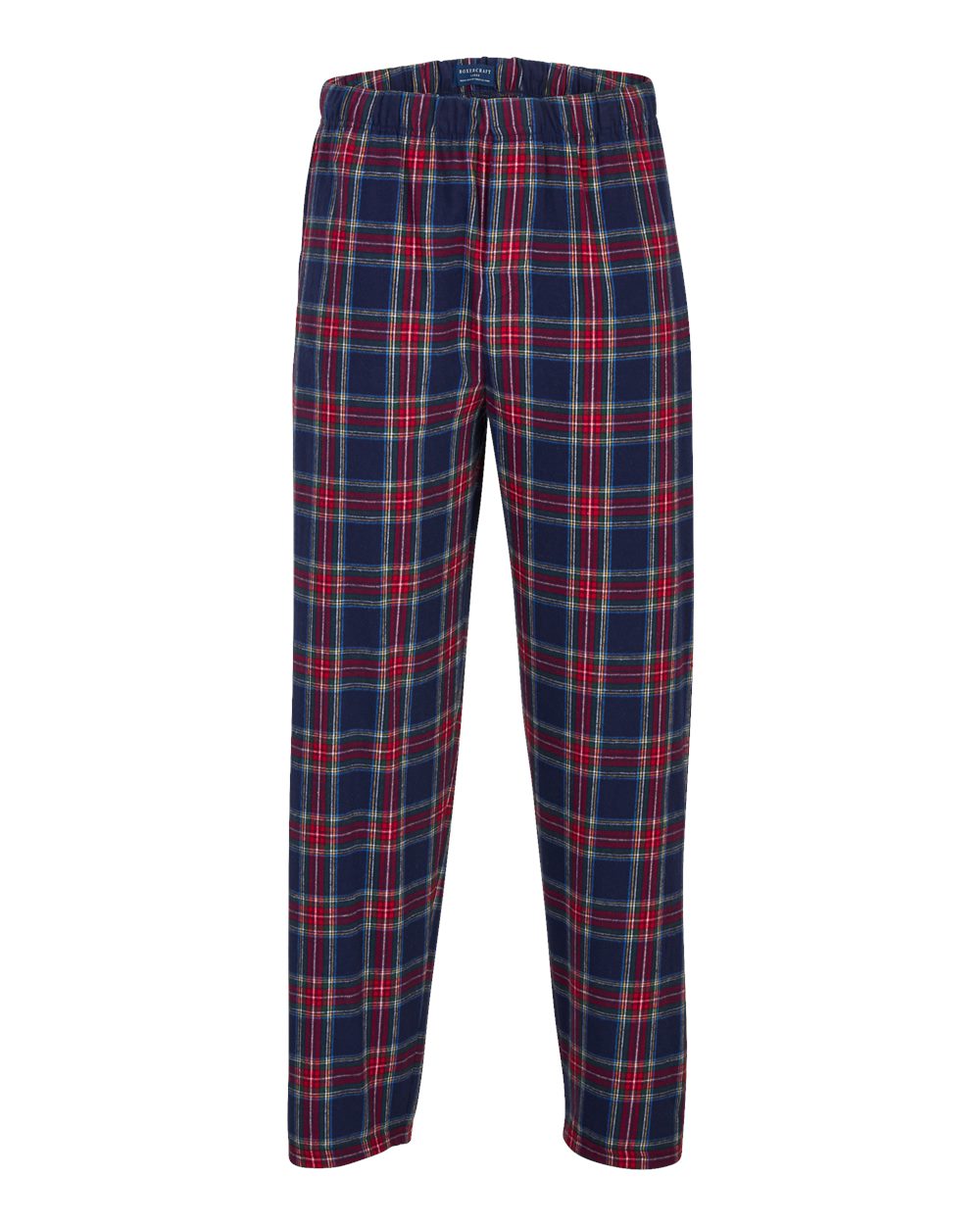 Front View of Yuletide Plaid Harley Flannel Pants - BM6624