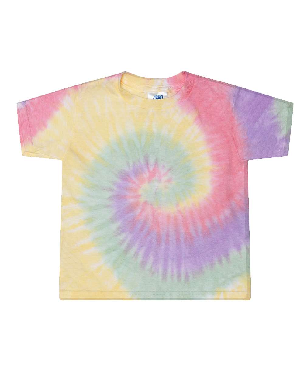 Front View of Zen Rainbow Toddler Tie-Dyed T-Shirt - 1160