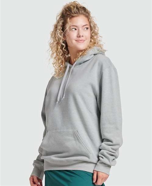 Frost Grey Heather Eco™ Premium Blend Ring-Spun Hooded Sweatshirt - 700MR