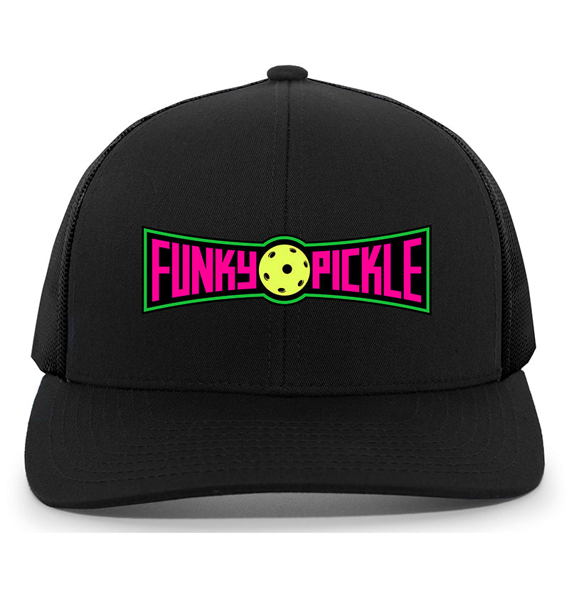 Funky Pickle Trucker Snapback Cap (u) (black) - Blk / Os