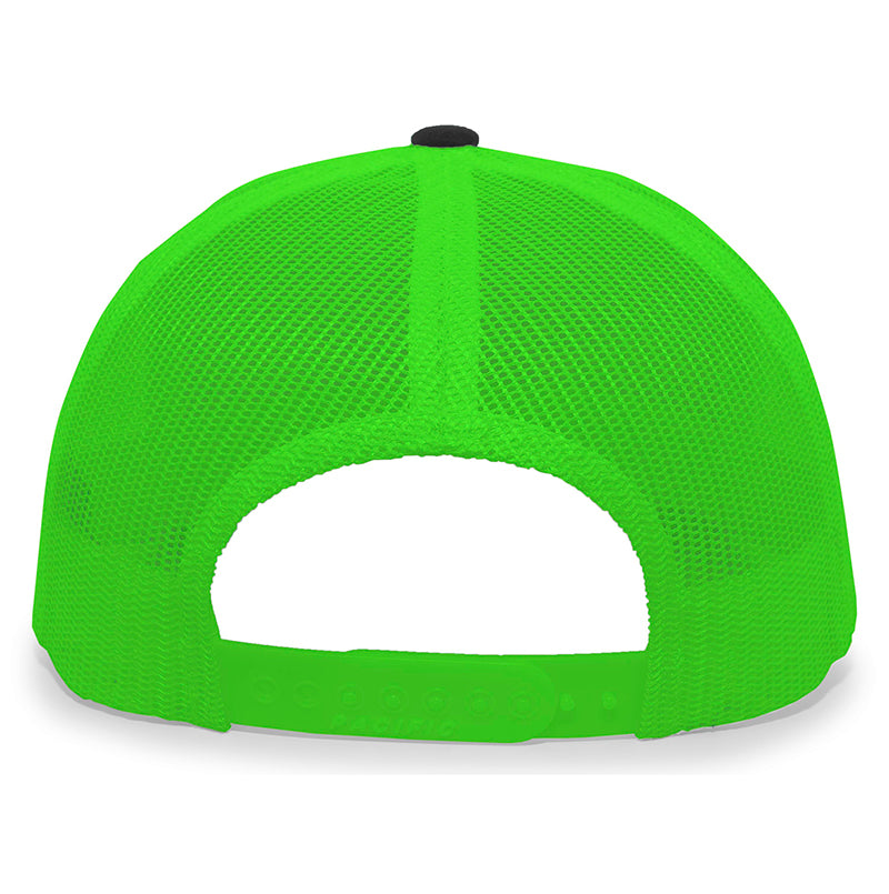 Funky Pickle Trucker Snapback Cap (u) (black/neon Green) - Blk / Os