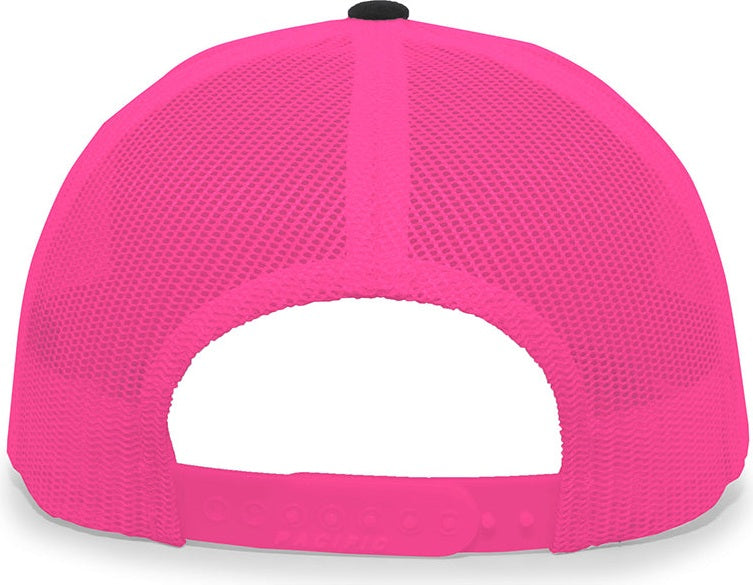 Funky Pickle Trucker Snapback Cap (u) (black/pink) - Blk / Os