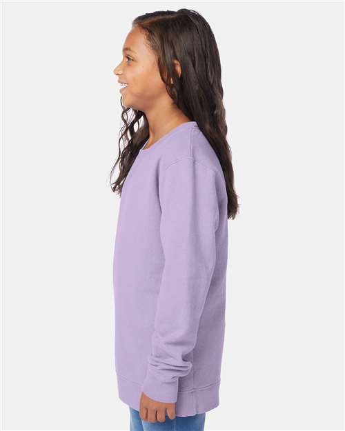 Future Lavender Garment-Dyed Youth Crewneck Sweatshirt - GDH475