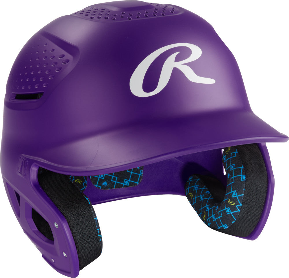 Rawlings RX2 Series Matte Batting Helmet - Purple - HIT a Double
