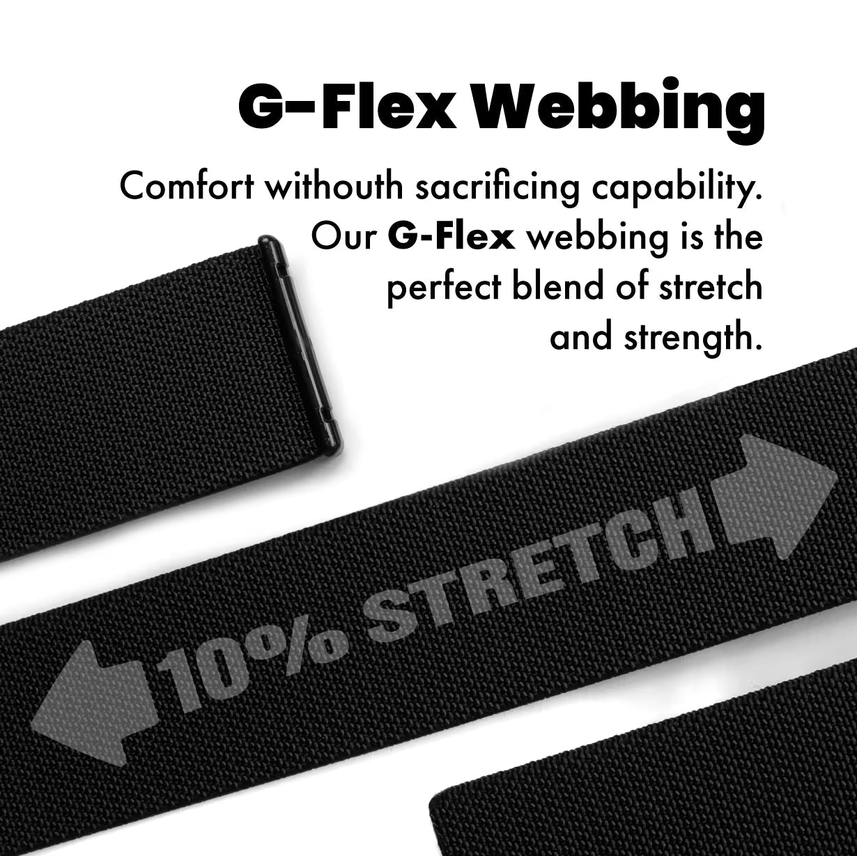 G-flex Gunmetal Belt 1.5’’ - Shadow / Sm (28-30)