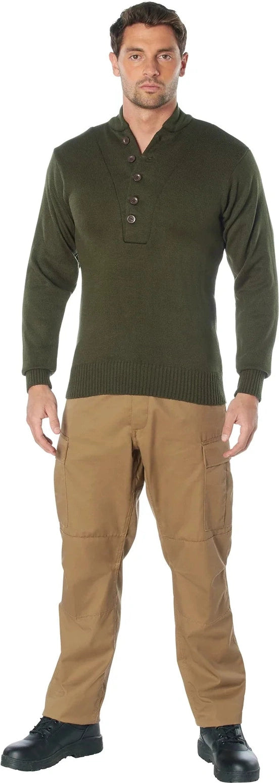 G.i. Style 5-button Sweater