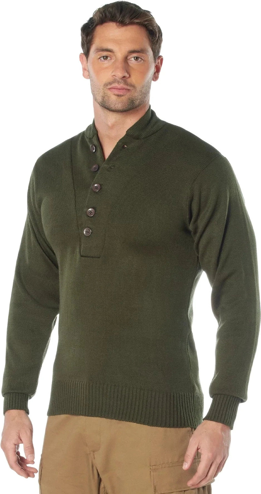 G.i. Style 5-button Sweater