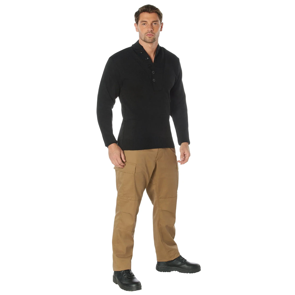 G.i. Style 5-button Sweater
