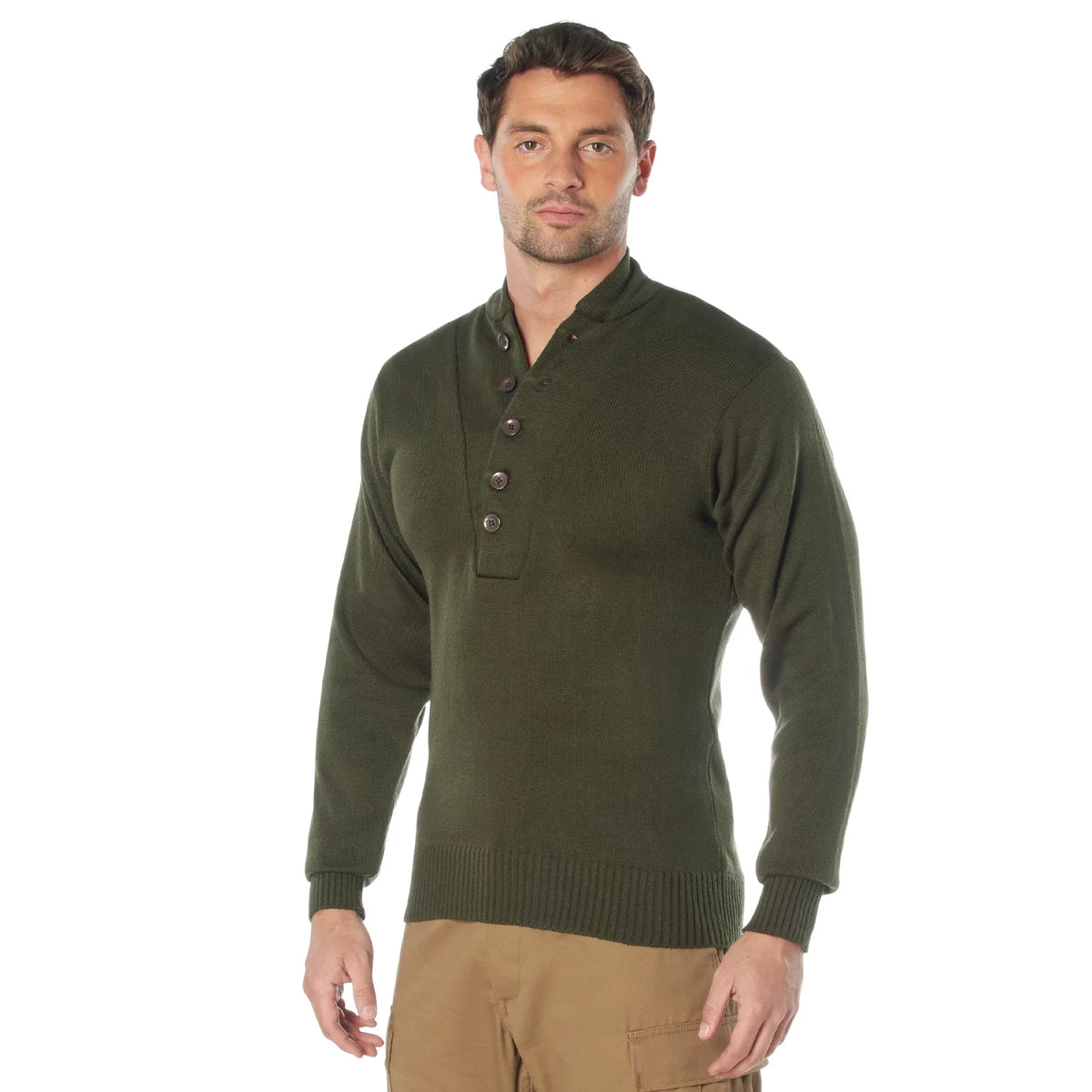 G.i. Style 5-button Sweater