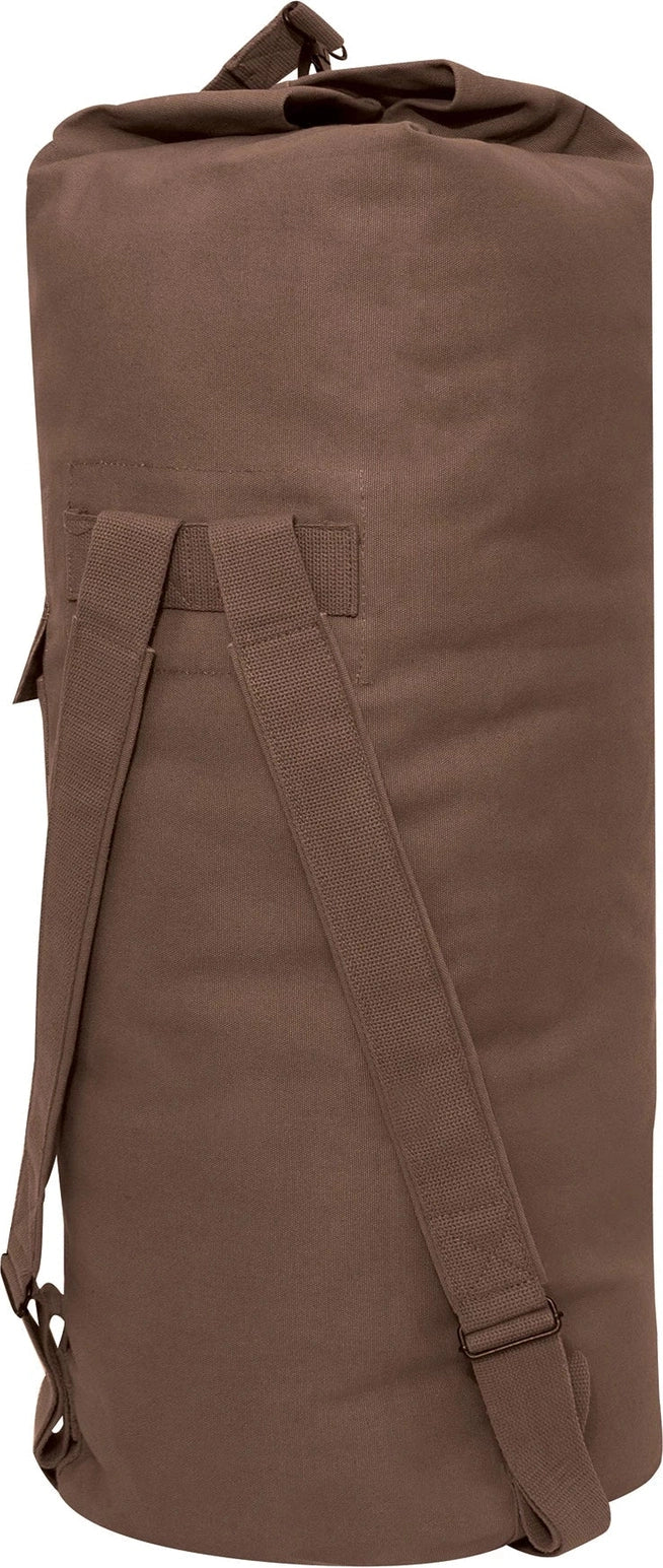 G.i. Style Canvas Double Strap Duffle Bag