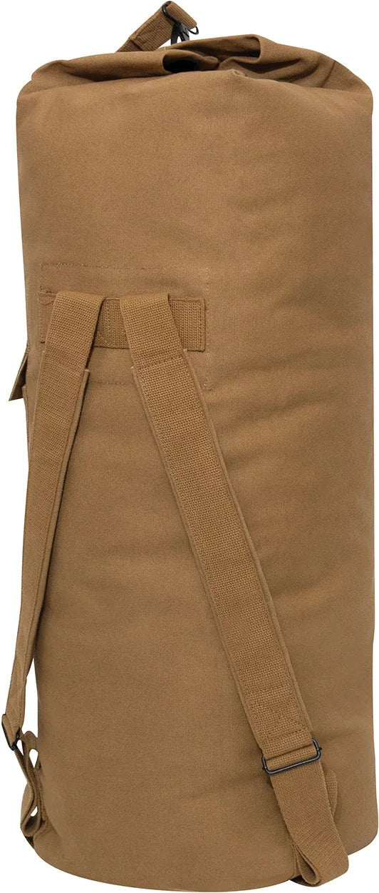 G.i. Style Canvas Double Strap Duffle Bag
