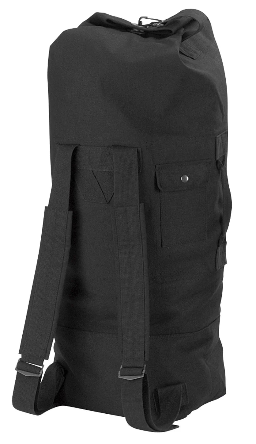 G.i. Style Canvas Double Strap Duffle Bag