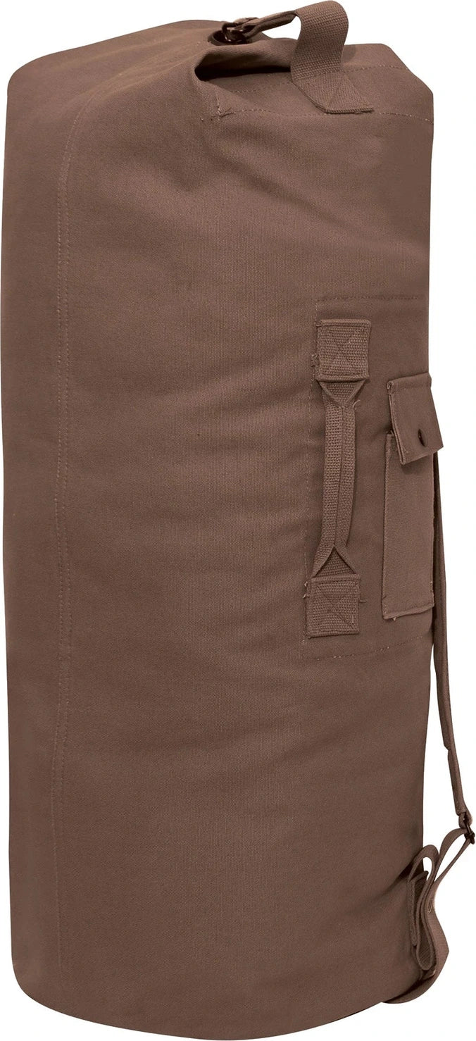 G.i. Style Canvas Double Strap Duffle Bag