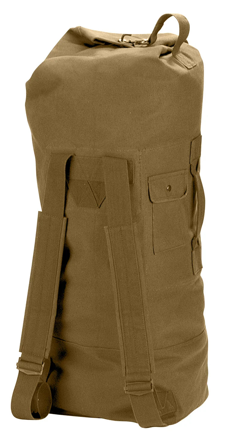 G.i. Style Canvas Double Strap Duffle Bag