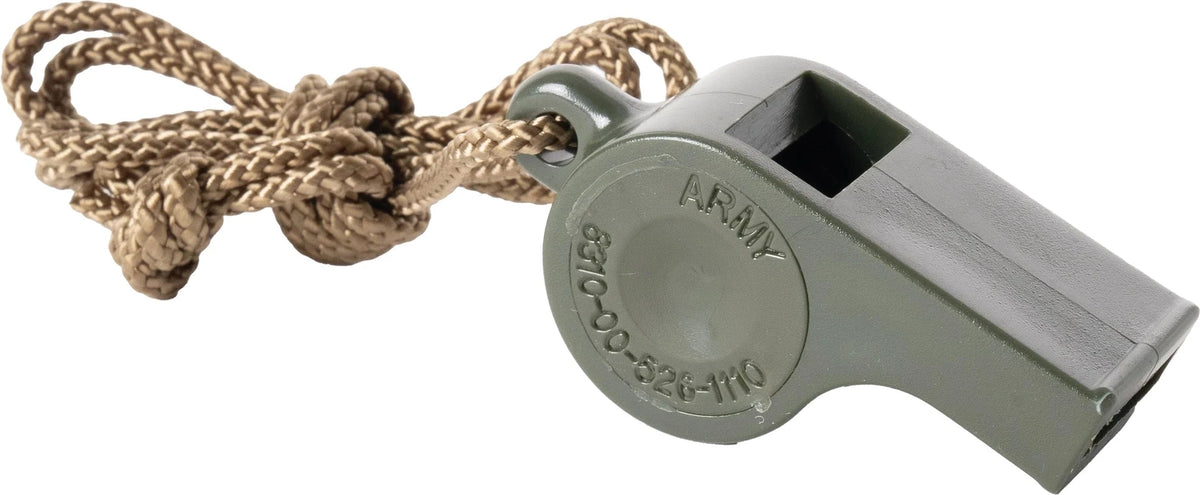 G.i. Style Police Whistle - Olive Drab