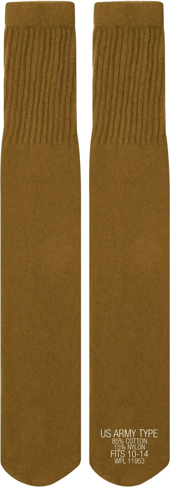 G.i. Style Tube Socks - Coyote Brown