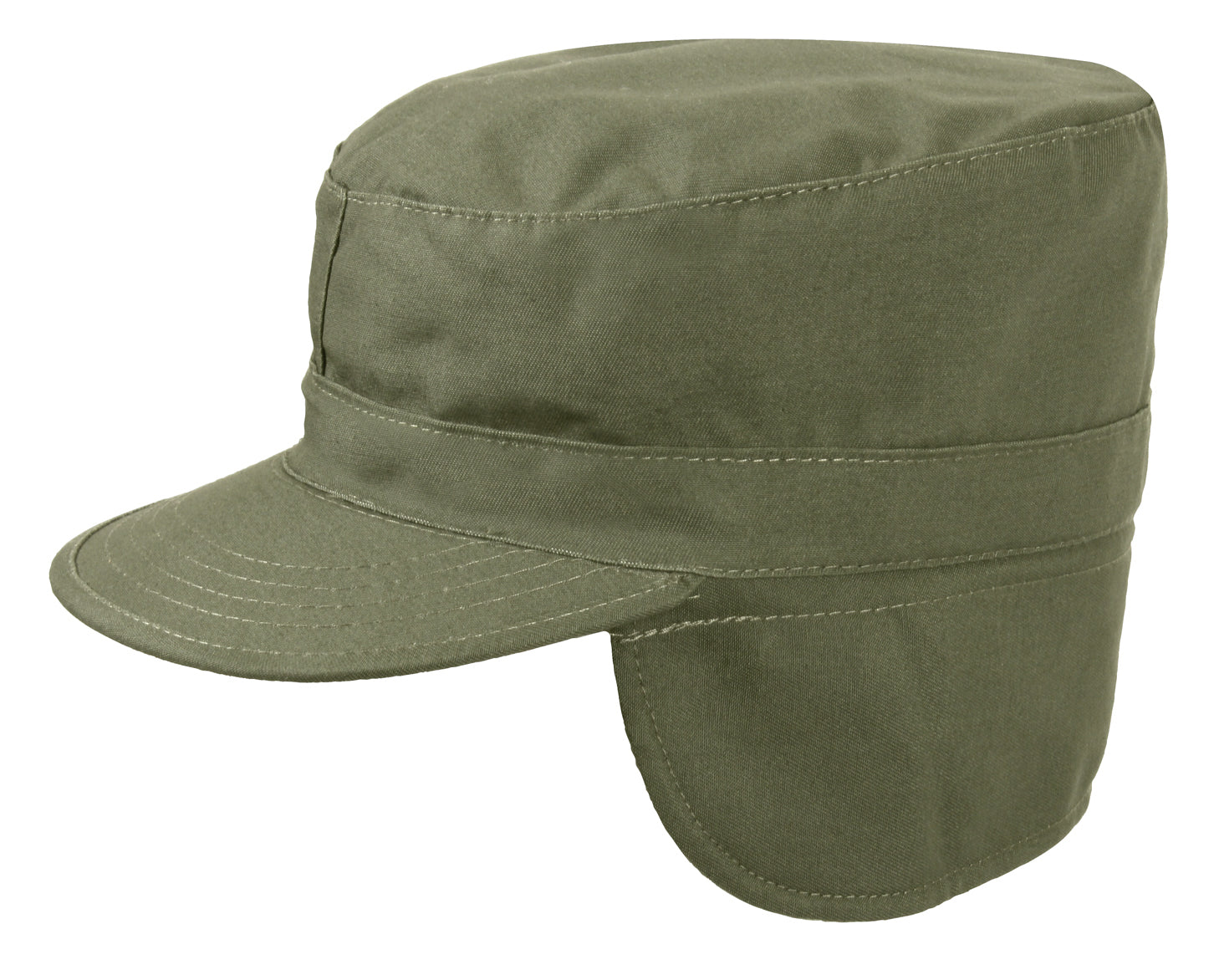 G.i. Type Combat Caps with Flaps - Olive Drab