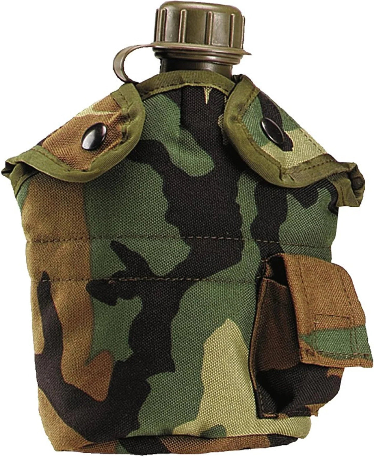 G.i. Type Enhanced Nylon 1qt. Canteen Cover - Woodland Camo
