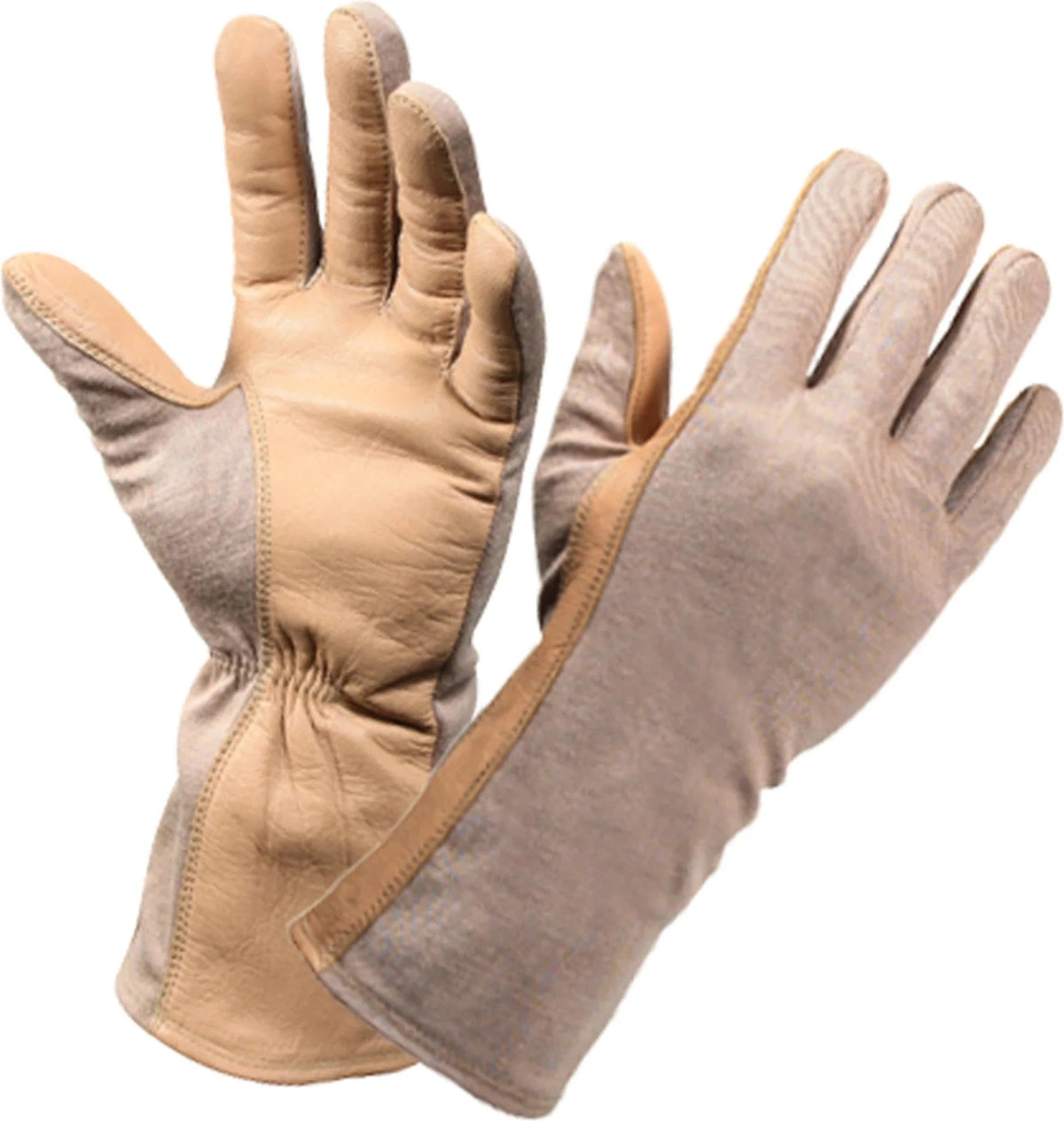 G.i. Type Flame & Heat Resistant Flight Gloves - Desert Sand / 11
