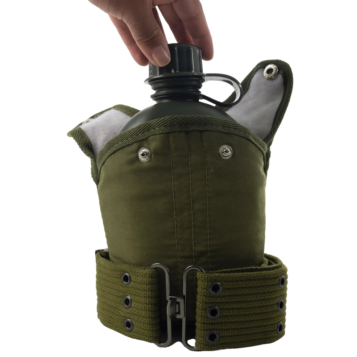 G.i. Type Plastic Canteen & Pistol Belt Kit