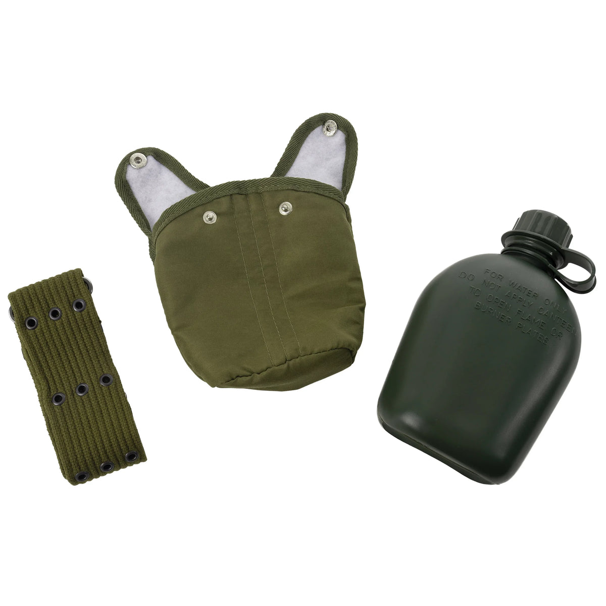 G.i. Type Plastic Canteen & Pistol Belt Kit