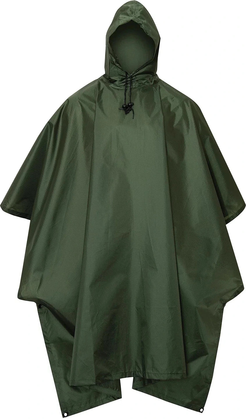 G.i. Type Rip-stop Poncho - Olive Drab