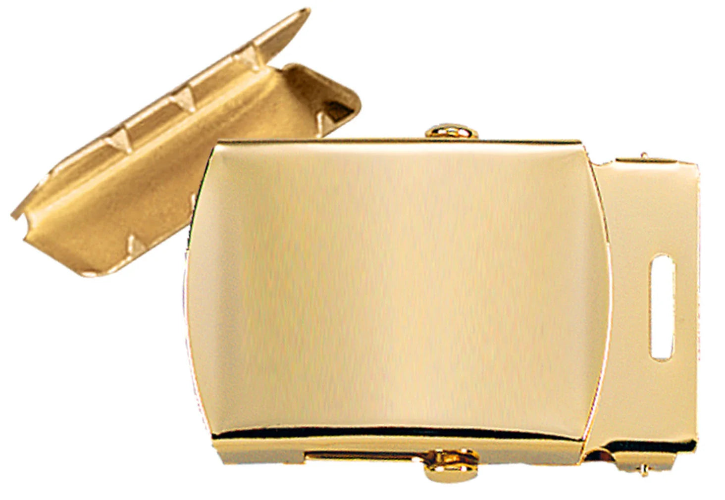 G.i. Type Web Belt Buckle and Tip Pack - Brass