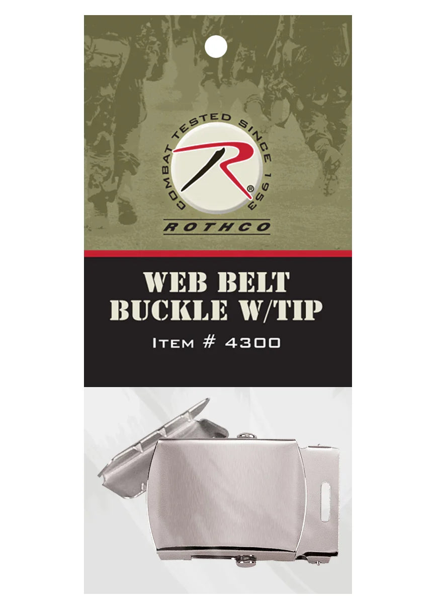 G.i. Type Web Belt Buckle and Tip Pack