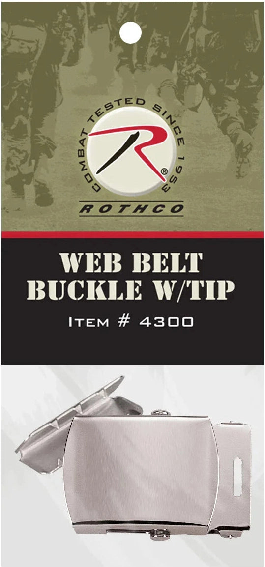 G.i. Type Web Belt Buckle and Tip Pack