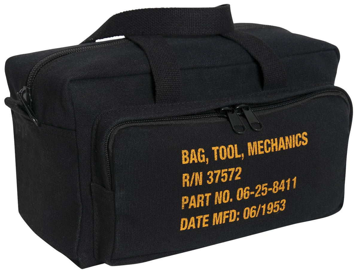 G.i. Type Zipper Pocket Mechanics Tool Bag with Military Stencil