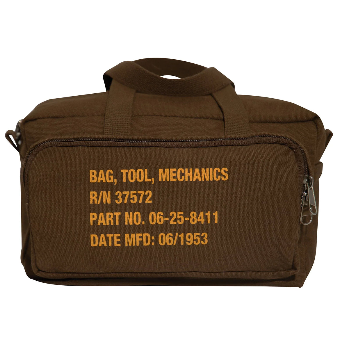 G.i. Type Zipper Pocket Mechanics Tool Bag with Military Stencil