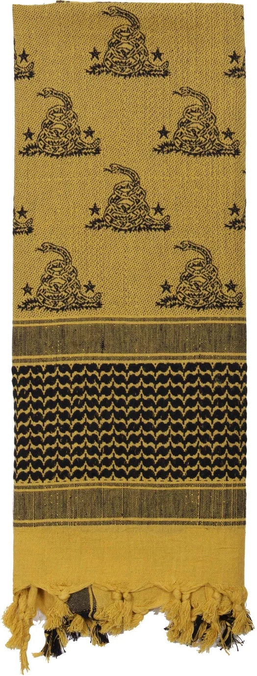 Gadsden Snake Shemagh Tactical Desert Scarf - Sand