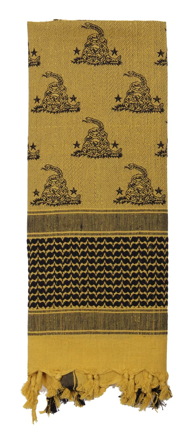 Gadsden Snake Shemagh Tactical Desert Scarf - Sand