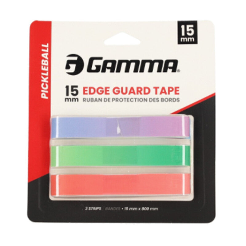 Gamma 15mm Pickleball Edge Guard Tape (3x) (black) - Ins / Os