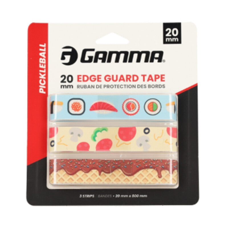 Gamma 20mm Pickleball Edge Guard Tape (3x) (black) - Foo / Os