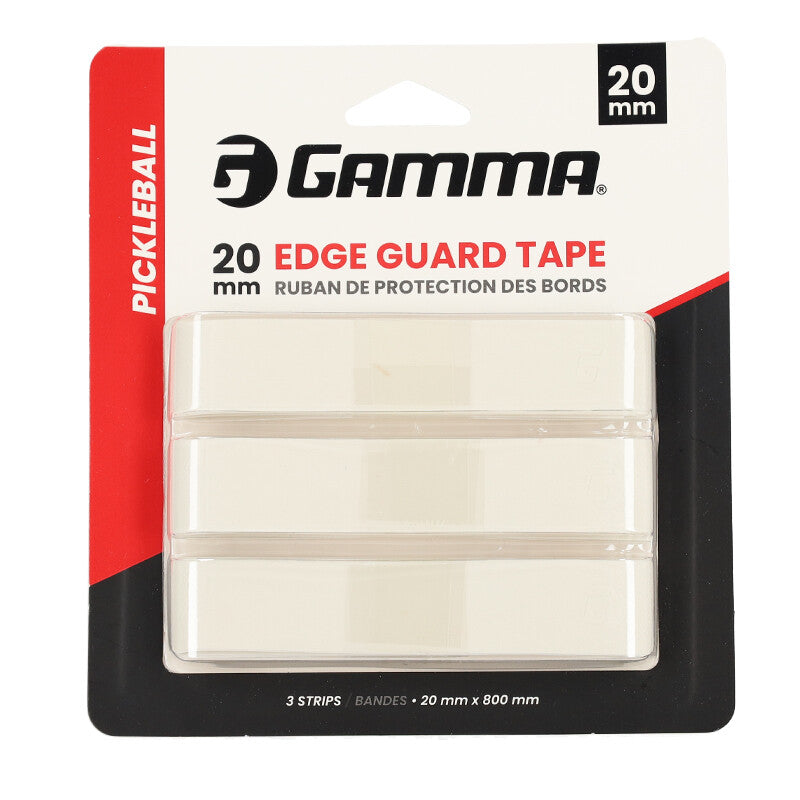 Gamma 20mm Pickleball Edge Guard Tape (3x) (black) - Wht / Os