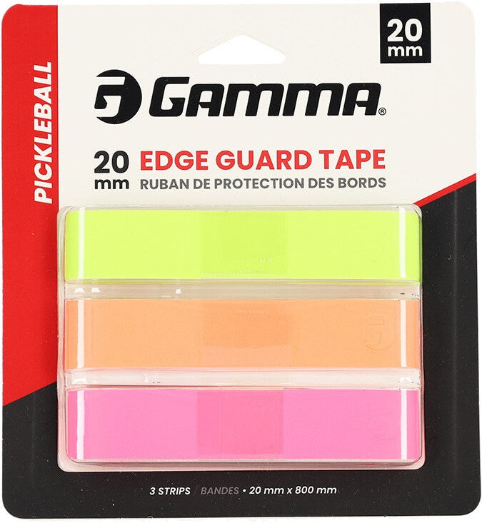 Gamma 20mm Pickleball Edge Guard Tape (3x) - Neon