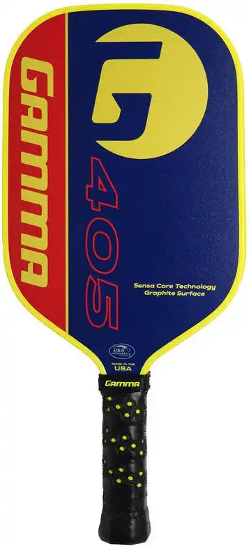 Gamma 405 Pickleball Paddle - Dark Blue Yellow Red