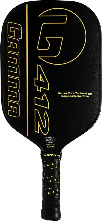 Gamma 412 Pickleball Paddle - Black Yellow