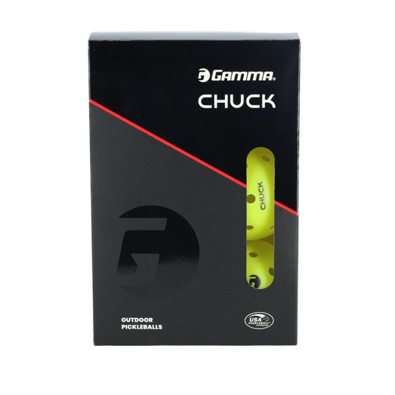 Gamma Chuck Outdoor Pickleballs 6x - Yellow - HIT a Double